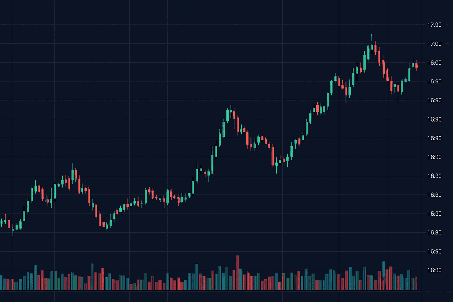 Professional trading interface with real-time data